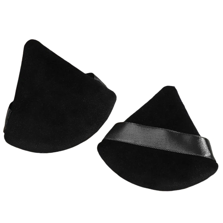 Triângulo de maquiagem em pó de pó